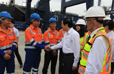 President Truong Tan Sang pays a working visit to Quang Ninh province - ảnh 1